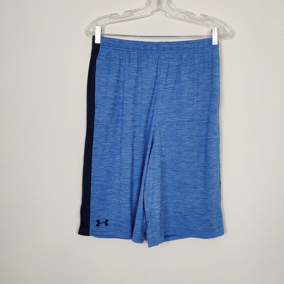 Under Armour Boy's Athletic Shorts in Blue Size Youth XL Athletic Activewear Gym - Picture 1 of 9